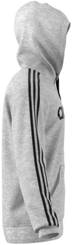 adidas Men's Essential 3-Stripe Logo Hoodie, Heather Grey, XL