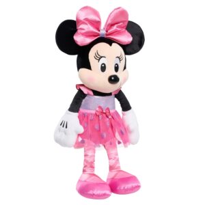 Disney Junior Minnie Mouse 19-Inch Large Minnie Mouse Ballerina Plushie, Officially Licensed Kids Toys for Ages 3 Up by Just Play