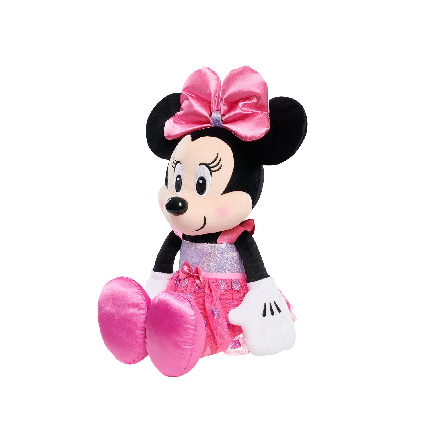 Disney Junior Minnie Mouse 19-Inch Large Minnie Mouse Ballerina Plushie, Officially Licensed Kids Toys for Ages 3 Up by Just Play