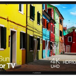 Furrion Aurora 55-inch Partial Sun Outdoor TV (2021 Model)- Weatherproof, 4K UHD HDR LED Outdoor Television with Auto-Brightness Control - FDUP55CBS