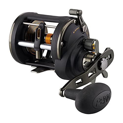 PENN Squall II Level Wind Conventional Fishing Reel, Black Gold, 30LWLH