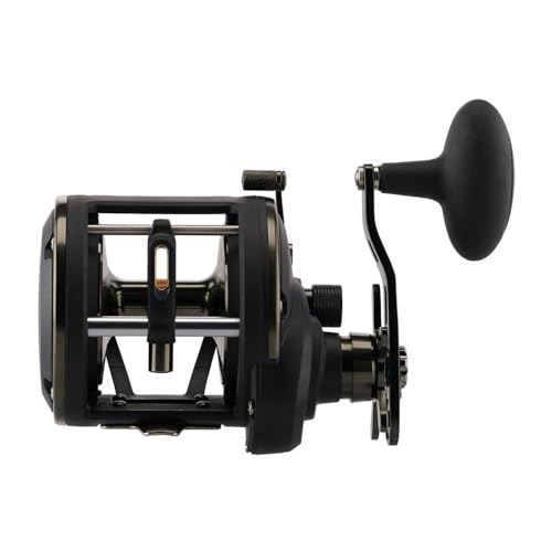 PENN Squall II Level Wind Conventional Fishing Reel, Black Gold, 30LWLH