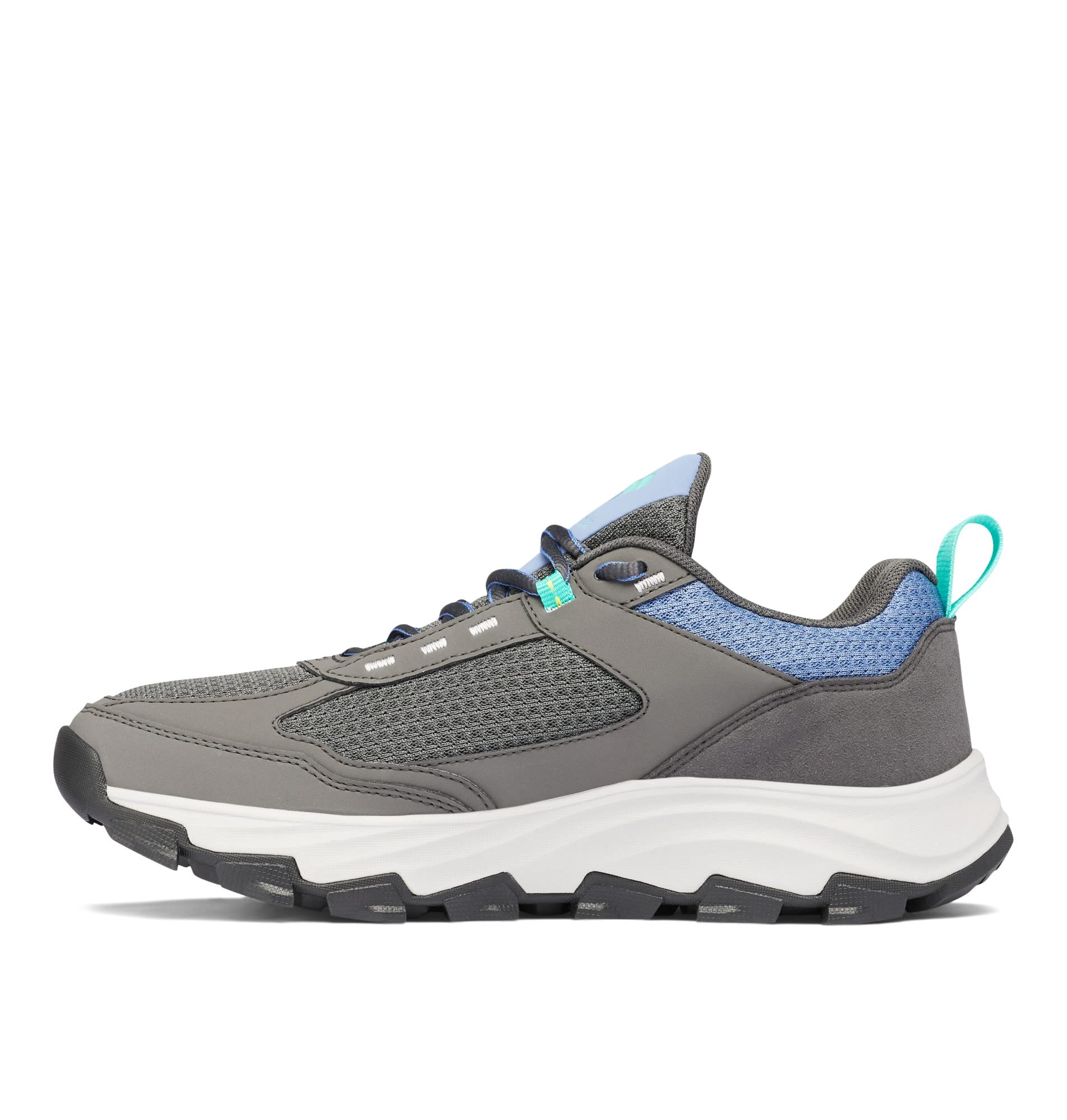 Columbia Women's Hatana Max Outdry Hiking Shoe, Dark Grey/Electric Turquoise, 9