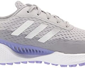 adidas Women's Summervent Spikeless Golf Shoes, Grey Two/Silver Metallic/Light Purple, 9.5