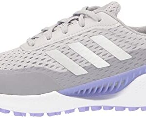 adidas Women's Summervent Spikeless Golf Shoes, Grey Two/Silver Metallic/Light Purple, 9.5