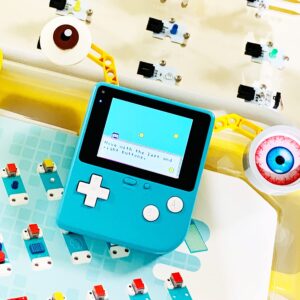 ELECFREAKS Retro Coding Arcade for Microsoft Makecode DIY Programmable Handheld Game Console Suitable for STEM Education, Kid Game Programming Learning Machine Supports Block Programming and Python