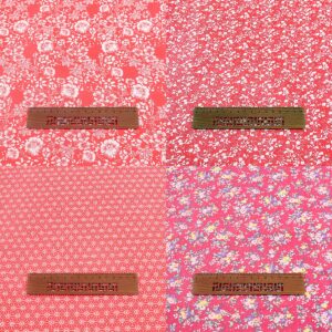 100% Cotton Fabric for Sewing-8 Pieces (20"x20"), Floral Cotton Craft Fabric, Bundle Squares Fabric, DIY Cloths Patchwork, Material for Quilting, Pre-Cut Quilting Fabric(Red)