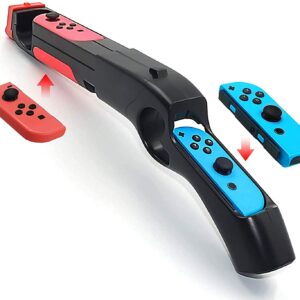 ENFILY Shooting Game Gun Hand Grip Accessories for Nintendo Switch Hunting Game, Doom Eternal, Splatoon 2, Apex, Fortnite, Sniper Elite 3 Ultimate Edition, Resident Evil, Overwatch, Warframe