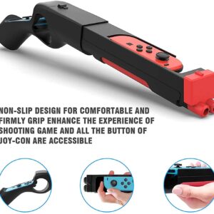 ENFILY Shooting Game Gun Hand Grip Accessories for Nintendo Switch Hunting Game, Doom Eternal, Splatoon 2, Apex, Fortnite, Sniper Elite 3 Ultimate Edition, Resident Evil, Overwatch, Warframe