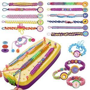 DDAI Arts and Crafts for Kids Age 8-12 Friendship Bracelet Making Kit for Girls - Best Birthday Gifts Ideas for Girl 7 9 10 11 Year Old - Popular Bracelets String Maker Toys Set