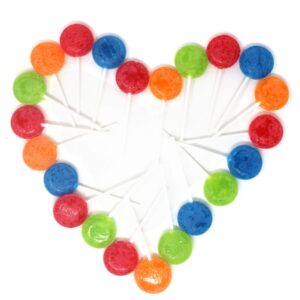 Sour Lollipops Candy Suckers - Assorted Fruit Flavors Red Orange Green Blue Colors - Lollypops for Red Light Green Light Classic Lollypop- 31 Lollipops-