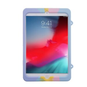 iZi Way Pop It iPad Mini Case Mini 5/4 Kids Girls, Fidget Toy Poppet Push Bubble Cute Silicone Tablet Case Cover, Stand, Shoulder Strap for iPad Mini 5th / 4th Gen (7.9”, 2019/2015) - Rainbow