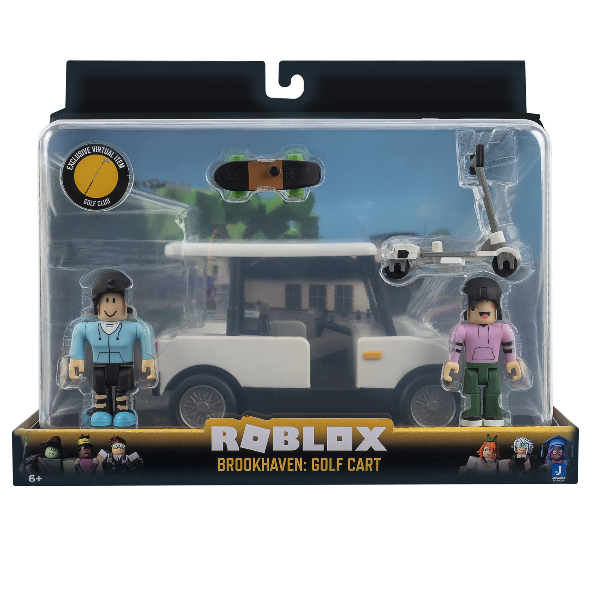 Roblox Celebrity Collection - Brookhaven: Golf Cart Deluxe Vehicle [Includes Exclusive Virtual Item]