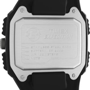 Timex Men's Expedition Grid Shock 50mm Quartz Resin Strap, Black, 16 Casual Watch (Model: TW4B24900VQ)