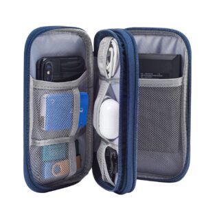 Portable, Waterproof Electronics Accessories Case and Organizer Bag for Cables, USB Drives and Chargers