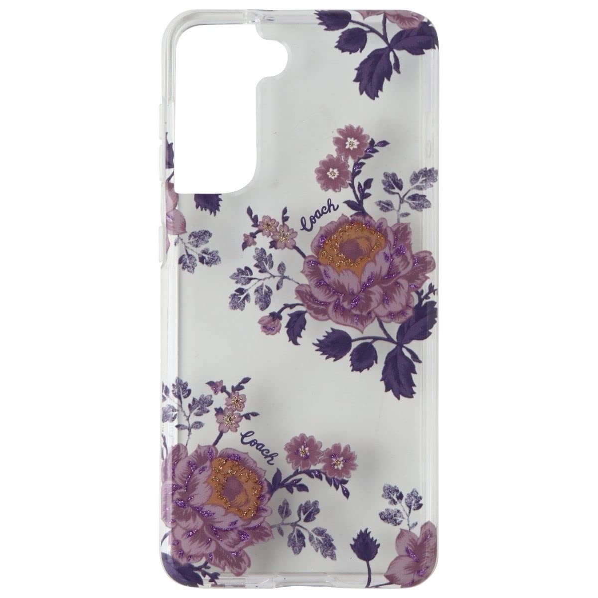 Coach Protective Case for Samsung S21 / S21 5G - Moody Floral Purple / Clear