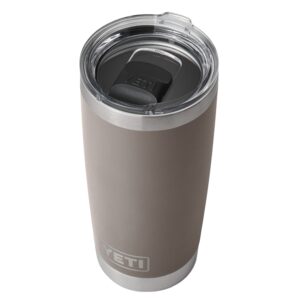 yeti rambler 20 oz tumbler, stainless steel, vacuum insulated with magslider lid, sharptail taupe