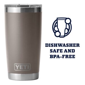 YETI Rambler 20 oz Tumbler, Stainless Steel, Vacuum Insulated with MagSlider Lid, Sharptail Taupe