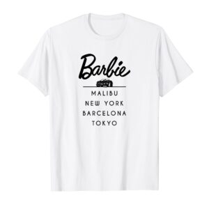 Barbie Tour Malibu New York Barcelona Tokyo T-Shirt