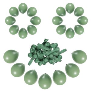 50pcs Sage Green Balloons set party supplies,5inch Oliver Green Balloons kit for party decoration,for green theme party supplies,girl's birthday decoration,baby shower,wedding party, party.