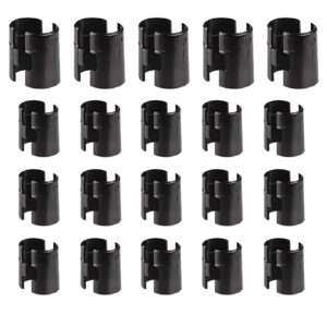 Wire Shelf Clips for 1" Post, 20 Pairs 40 Pieces Wire Shelving Shelf Lock Clips, Shelving Sleeves Replacements