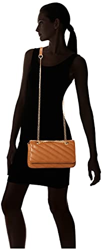 The Drop Women's Koko Chain Strap Flap Bag, Cognac, One Size