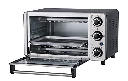 Danby DBTO0412BBSS 0.4 cu ft/12L 4 Slice Countertop Toaster Oven in Stainless Steel Toast, Bake, Broil, Keep Warm functions