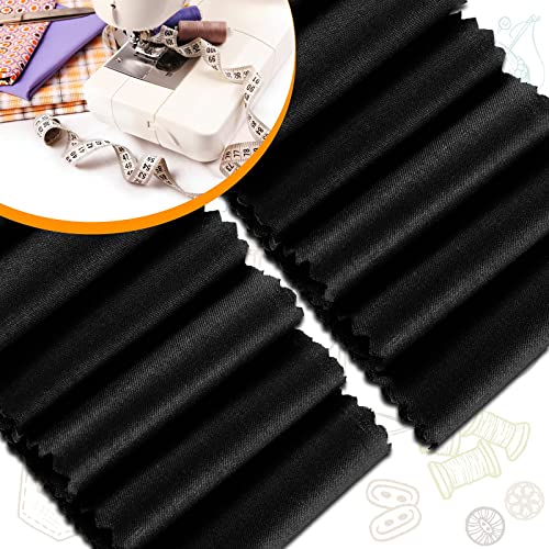 Boao 40 Pieces Fabric Strips Rolls Collection Jelly Fabric Strips for Quilting Roll up Fabric Craft Patchwork Strips DIY Sewing Fabric Rolls for Handmade Favors (Black, 2.5 x 44 Inch)