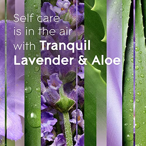 Glade Candle Tranquil Lavender & Aloe, Fragrance Candle Infused with Essential Oils, Air Freshener Candle, 3-Wick Candle, 6.8 Oz, 3 Count