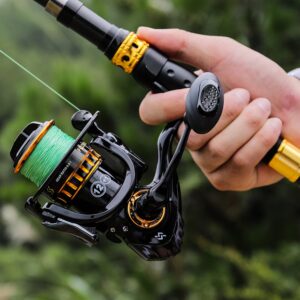 Sougayilang Spinning Reel, Lightweight Reels 12+1 Stainless BB Ultra Smooth Fishing Reel for Freshwater-2000