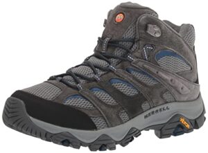 merrell men's moab 3 mid hiking boot, granite, 10