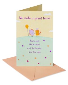 american greetings birthday card for wife (beauty and brains)