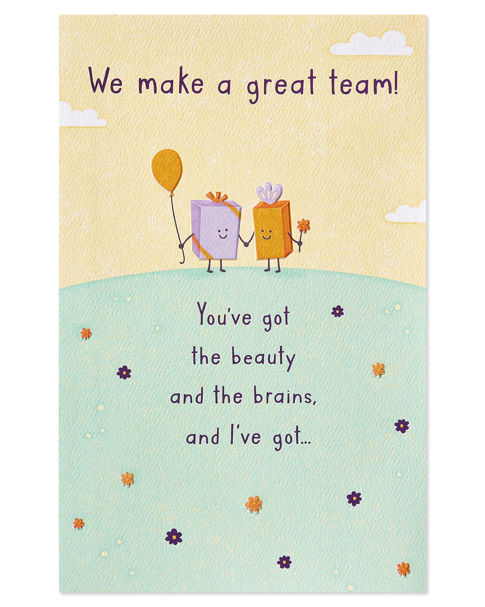 American Greetings Birthday Card for Wife (Beauty and Brains)