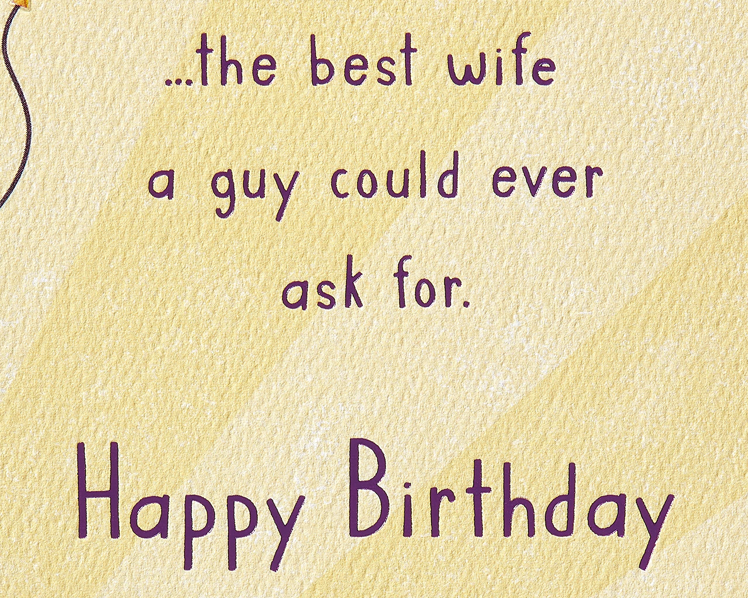 American Greetings Birthday Card for Wife (Beauty and Brains)