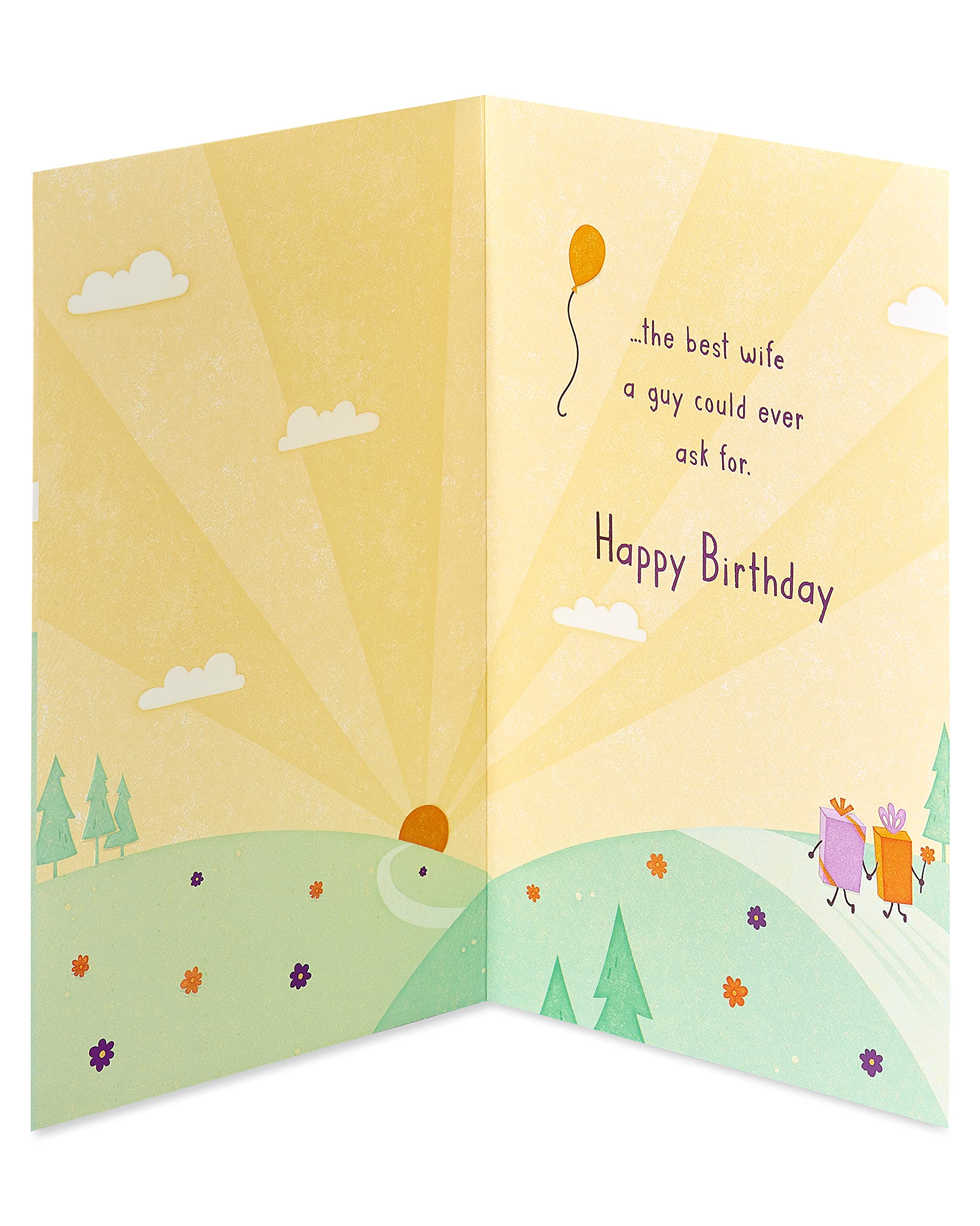 American Greetings Birthday Card for Wife (Beauty and Brains)