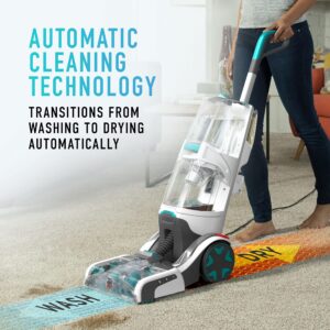 Hoover, Turquoise Smartwash Automatic Carpet Cleaner Machine, with Storage Mat, FH52050