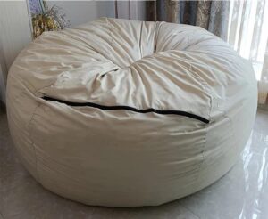 wuttle bean bag inner liner cover(no filler), 6 7ft inner liner for bean bag chair couch cover seat lazy sofa high capacity replacement cover with zipper (size : d180h90cm)