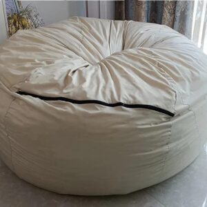 WUTTLE Bean Bag Inner Liner Cover(No Filler), 6 7ft Inner Liner for Bean Bag Chair Couch Cover Seat Lazy Sofa High Capacity Replacement Cover with Zipper (Size : D180H90CM)