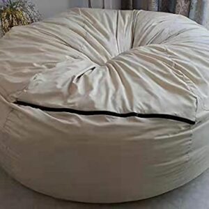 WUTTLE Bean Bag Inner Liner Cover(No Filler), 6 7ft Inner Liner for Bean Bag Chair Couch Cover Seat Lazy Sofa High Capacity Replacement Cover with Zipper (Size : D180H90CM)