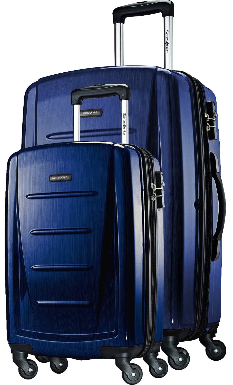 Samsonite Winfield 2 Hardside Expandable Luggage with Spinner Wheels (Navy, 2-Piece Set (20/28))