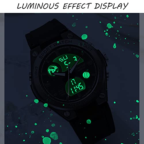 findtime Womens Digital Watch Sport Waterproof Watch Analog Military Tactical Watches LED Backlight Alarm Stopwatch Wrist Watches