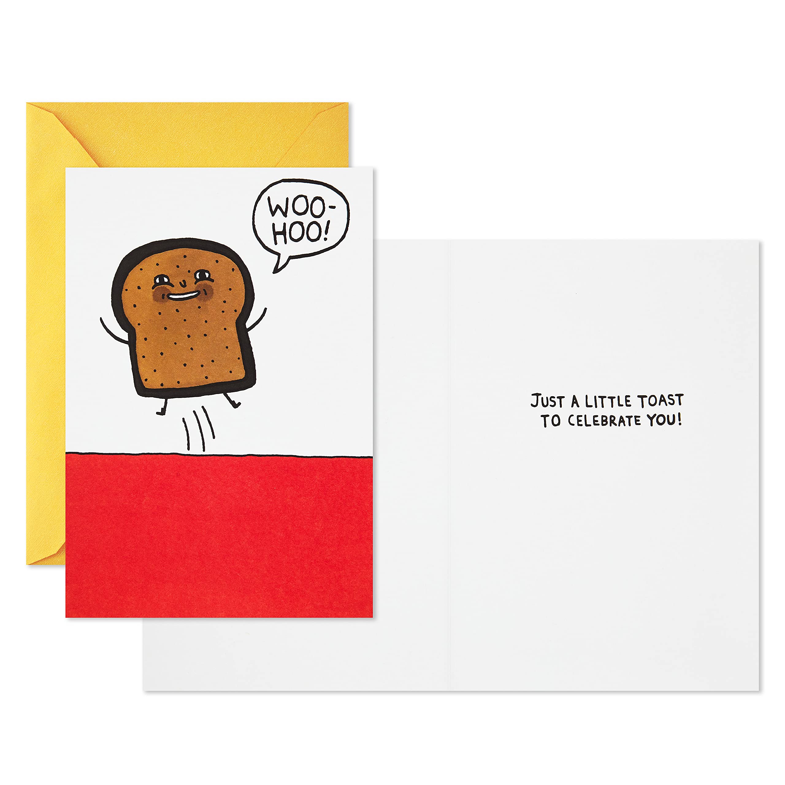 Hallmark Shoebox Pack of 2 Funny Birthday Cards (Toast and Goldfish)