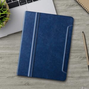 Antbox Case for iPad Pro 11 inch 4th Generation (2022)/3rd/2nd/1st Gen Vegan Leather with Pencil Holder Auto Sleep/Wake Function iPad Pro 11 Cover (Blue)