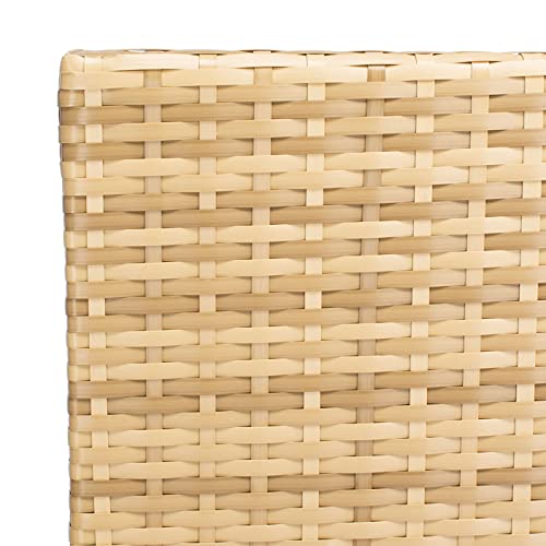 SAFAVIEH Outdoor Collection Bassey Natural/White Cushion 4-Piece Conversation Patio Set PAT7507D