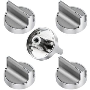 upgraded stove knobs w10594481 replacements for whirlpool gas stove range knob wcg97us0ds00 wcg97us6ds00, replace wpw10594481 ap6023301 cooktop knobs, 5 pack gas range knob