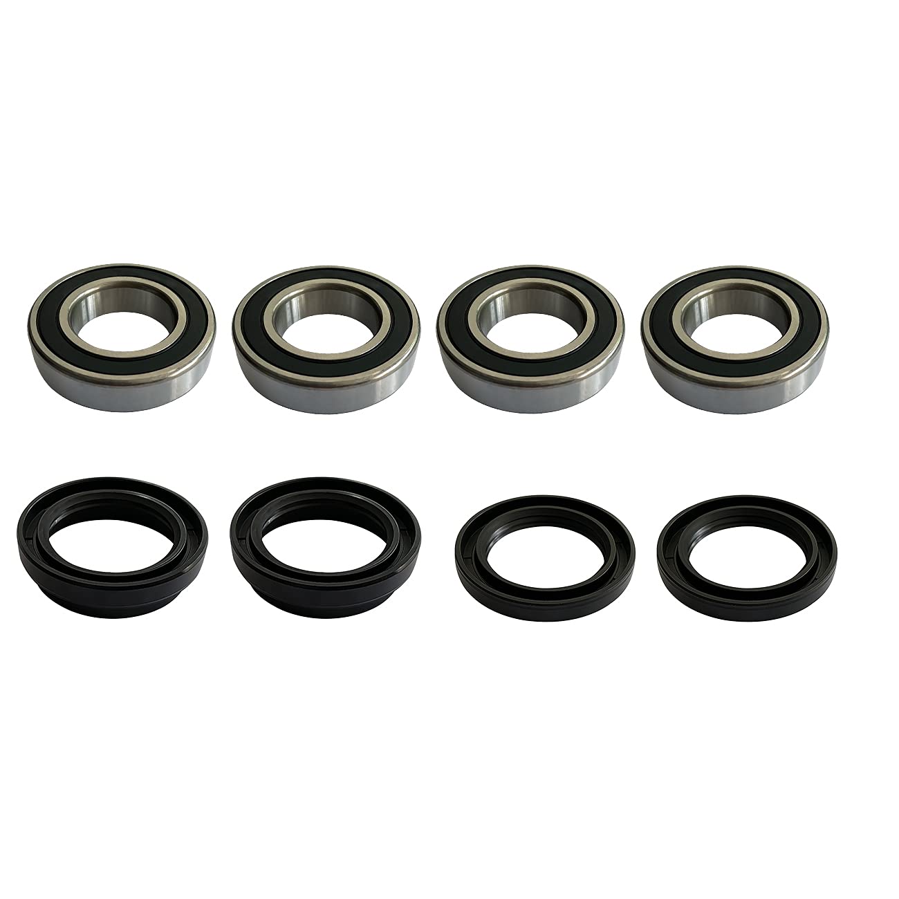 Front Wheel Bearings and Seals Kit Compatible with Yamaha 2004-2013 Rhino 700 660 450