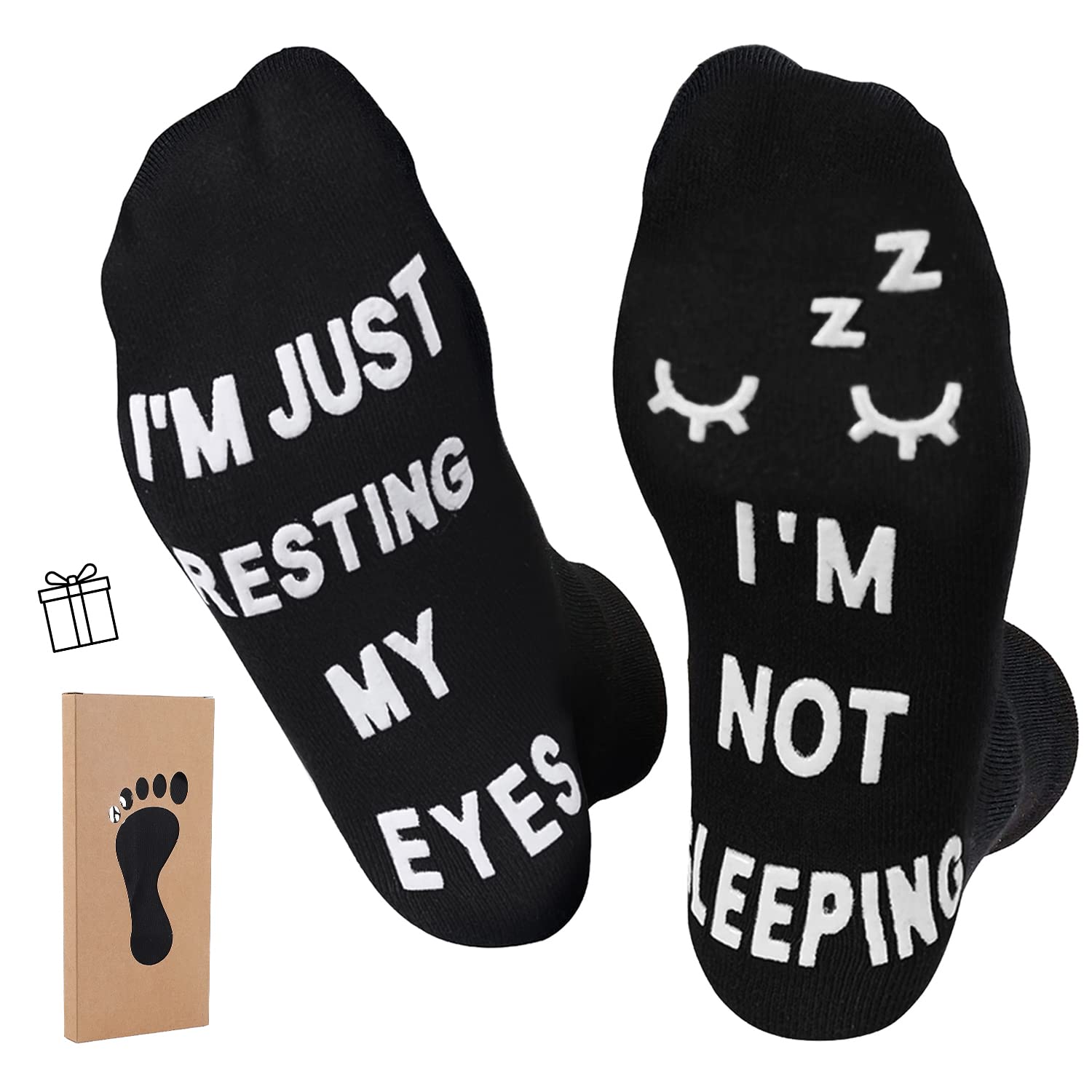 ZXGXLAW Birthday Gifts for Dad,Men Husband Grandpa Women idea Fathers Day Christmas Im Not Sleeping Funny Socks