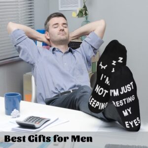 ZXGXLAW Birthday Gifts for Dad,Men Husband Grandpa Women idea Fathers Day Christmas Im Not Sleeping Funny Socks