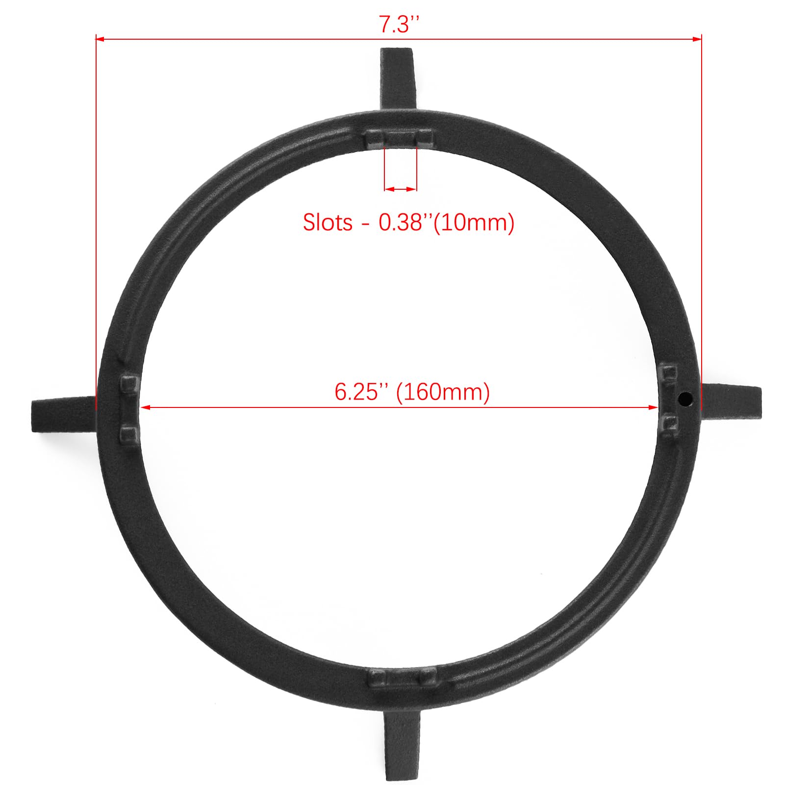 Wok Ring, W10216179 Replacement Parts Wok Support Ring for Gas Stove GE, Whirlpool, Kitchenaid, Kenmore, Jenn Air, Bosch, Samsung Etc Gas Range Parts Cast Iron Wok Stand Rack Set Cookware Accessories