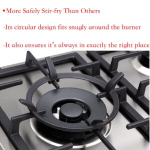 Wok Ring, W10216179 Replacement Parts Wok Support Ring for Gas Stove GE, Whirlpool, Kitchenaid, Kenmore, Jenn Air, Bosch, Samsung Etc Gas Range Parts Cast Iron Wok Stand Rack Set Cookware Accessories